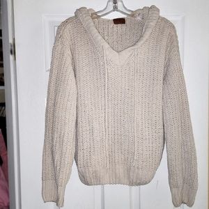 POL woven sweater hoodie